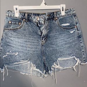 Ripped Jean shorts